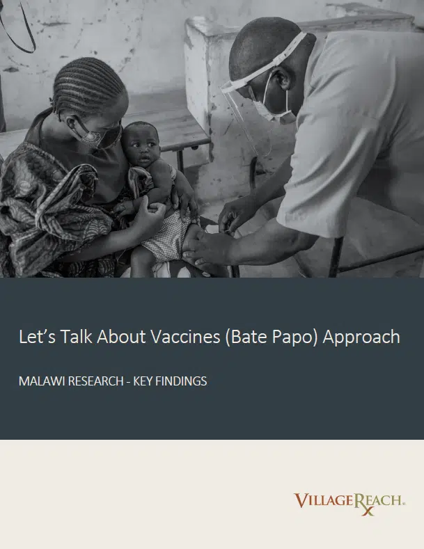 To identify why some children are not completing their immunization schedule in Malawi, VillageReach and @health_malawi co-designed the Let’s Talk About Vaccines (Bate Papo) project with local caregiver-researchers. Read key findings and next steps here: bit.ly/45tgXJ7