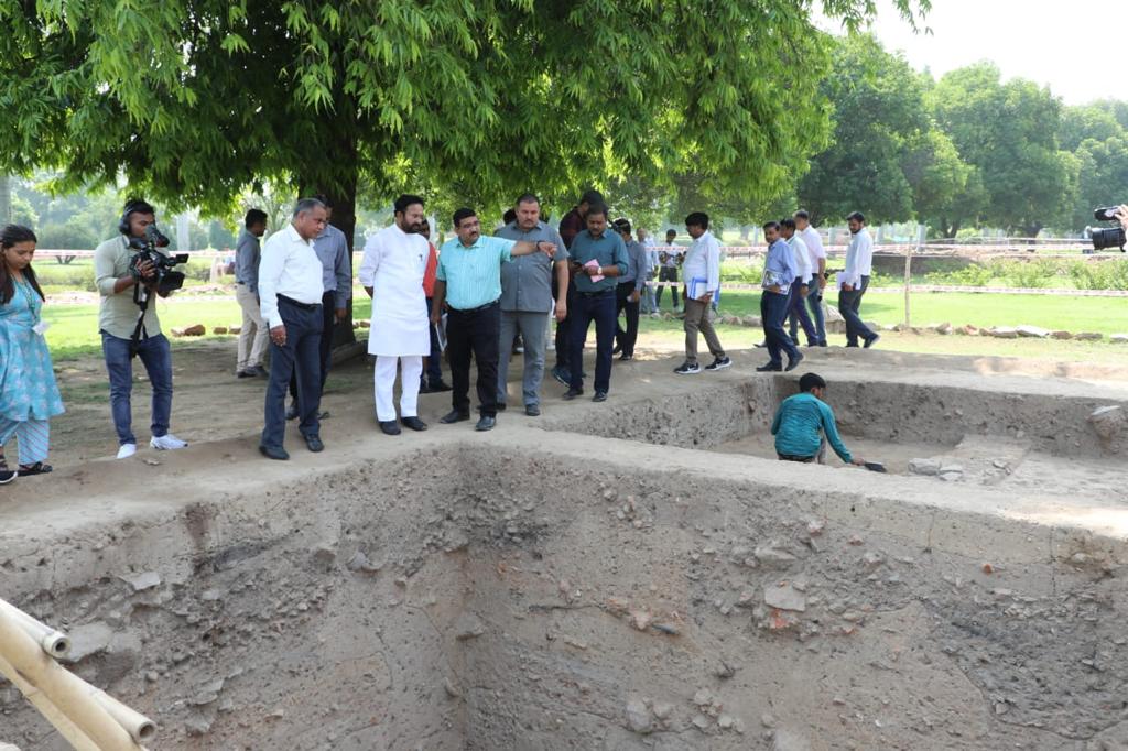 The excavation revealed a history of nearly 2500 years, with 9 cultural levels exposed, including Pre-Mauryan, Mauryan, Sunga, Kushana, Gupta, and Rajput.

The excavated remains will be preserved in Museums for public visits. Soon the site will also be opened for public visits.