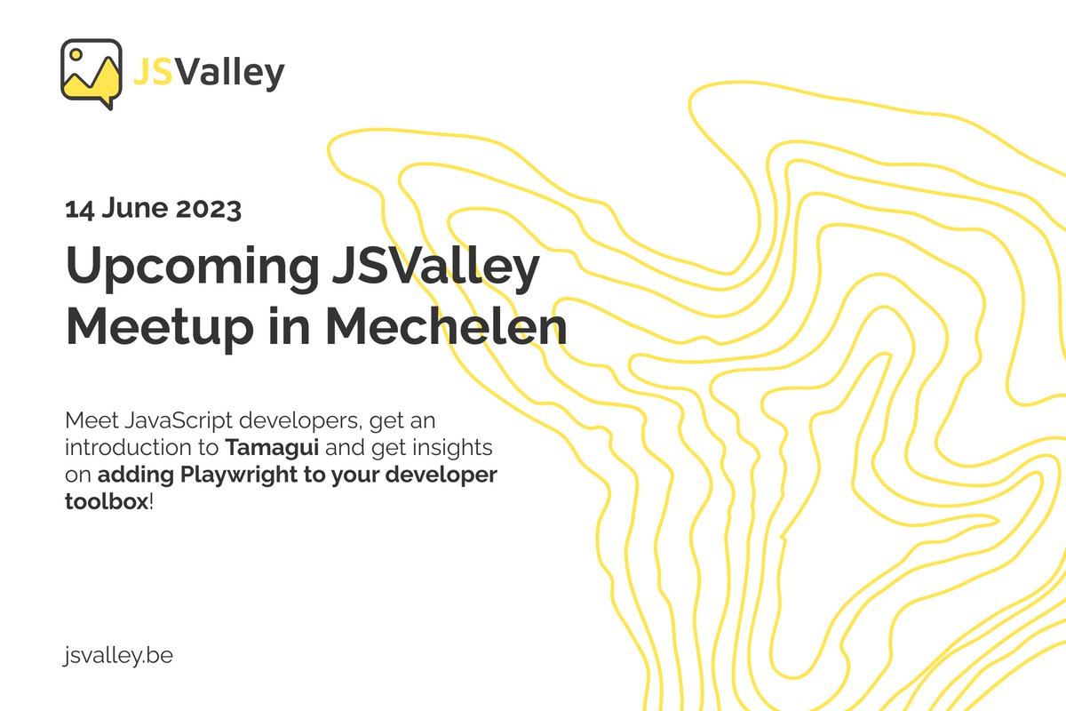 EuricomNV's tweet photo. Leuk nieuws, 14 juni komt @JSValley_be naar Euricom! 🤩

Playwright toevoegen aan je developer toolbox? Of meer ontdekken over Tamagui? Schrijf je dan snel in voor deze inspirerende meet-up: https://t.co/uDCvB2YmFo

#euricom #weblijvennieuwsgierig #playwright #tamagui https://t.co/Uy2ZZ1Ya4p