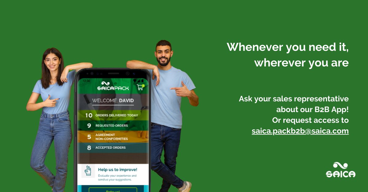 SaicaGroup_en's tweet photo. Saica Pack’s #B2BApp is based on @SAP's Commerce Cloud e-commerce solutions, a global benchmarking tool for software production in business management. Recognised at this SAP Quality Awards 2021 for being an agile tool that is easy to use. Get in touch: saica.packb2b@saica.com https://t.co/CGAfN0uXBL