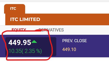 ParagTarwani's tweet photo. @DhanHQ This is how accurate your data is compared to NSE. NSE shows that ITC has increased today by 2.35% (10.35₹) but Dhan shows it has increased by 0.18% (0.80₹) how are we supposed to trust your platform? Please fix these basic issues before bringing in more features. https://t.co/y5LHrwOw5b