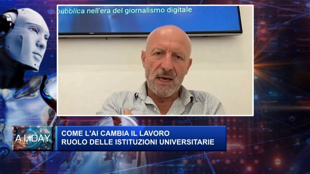 .<a href="/gdifraia/">guido di fraia</a> (Prorettore <a href="/uniiulm/">Università IULM</a>): «Dobbiamo affrontare il tema delle AI da un punto di vista culturale, non tecnologico. Dobbiamo ripensare la relazione tra lavoro, uomo e conoscenza». 
Segui la diretta: bit.ly/3MHJMZB
#AIday #intelligenzaartificiale