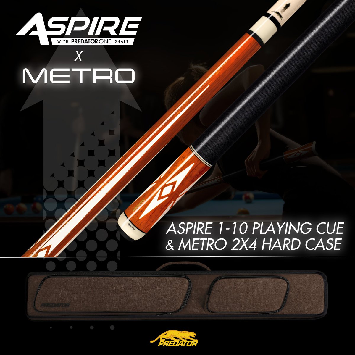 PredatorCues's tweet image. Your Ticket to Win. 🎟️Now when you buy any of our Aspire 6-10 Cues or Select Sneaky Petes, you can get a Metro Case with your purchase as well. 
Sneaky Pete: predatorcues.me/3WHW7l6
Aspire: predatorcues.me/3IN3X7D
#BundleSale #CueCase #PoolCuestick #PoolCueCases #PredatorCues