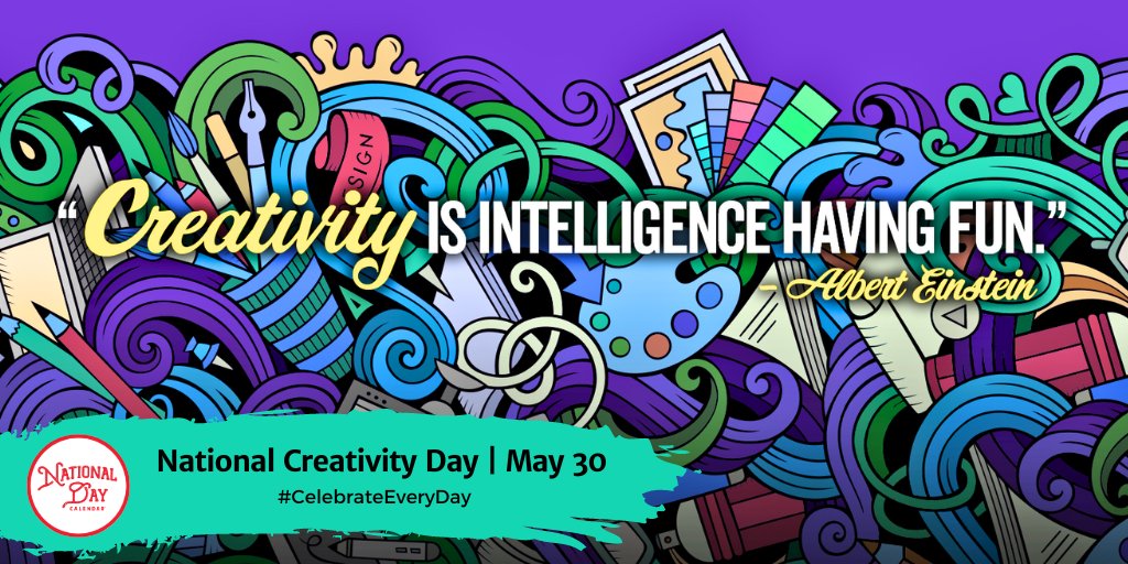 Unlock the magic of your mind this #NationalCreativityDay. Whether it's a brushstroke, a melody, or a plot twist, let's make the world a little brighter. nationaldaycalendar.com/national-creat…
