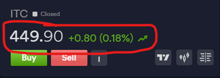 ParagTarwani's tweet photo. @DhanHQ This is how accurate your data is compared to NSE. NSE shows that ITC has increased today by 2.35% (10.35₹) but Dhan shows it has increased by 0.18% (0.80₹) how are we supposed to trust your platform? Please fix these basic issues before bringing in more features. https://t.co/y5LHrwOw5b