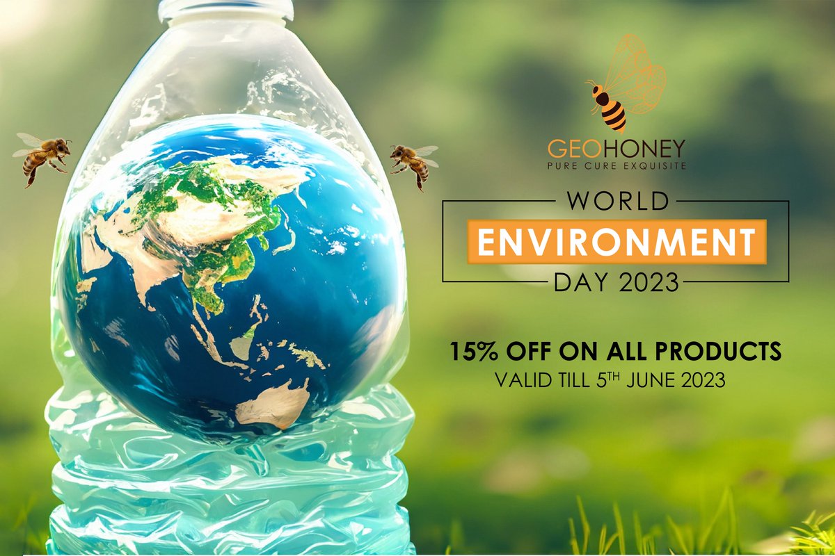 In honor of World Environment Day, Geohoney is offering a 15% discount on all products. This is Geohoney's way of giving back to the planet and encouraging others to do the same. Learn more about it:- https://t.co/jqLsE1WPuC

#WorldEnvironmentDay #offer #savetheplanet… https://t.co/pzfVYJvFXX https://t.co/52slbf7CeY