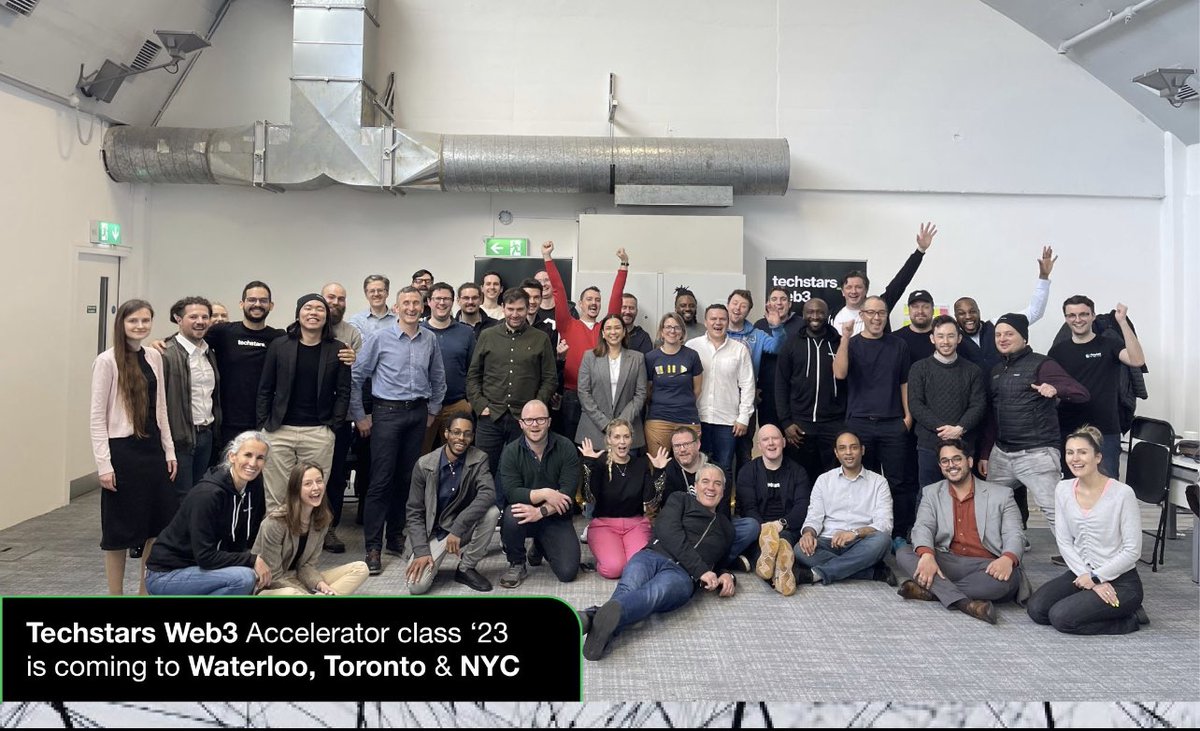 techstarsweb3's tweet photo. The #TechstarsWeb3 Investment team, along with the current accelerator class, are coming to Waterloo (@ETHGlobal) π¨π¦ , Toronto (@CollisionHQ) π¨π¦ & #NYC πΊπΈ at the end of June π€©
We will be hosting Investor events in all three locations. Links for registration below ππ» https://t.co/UfkLUUTHZ4