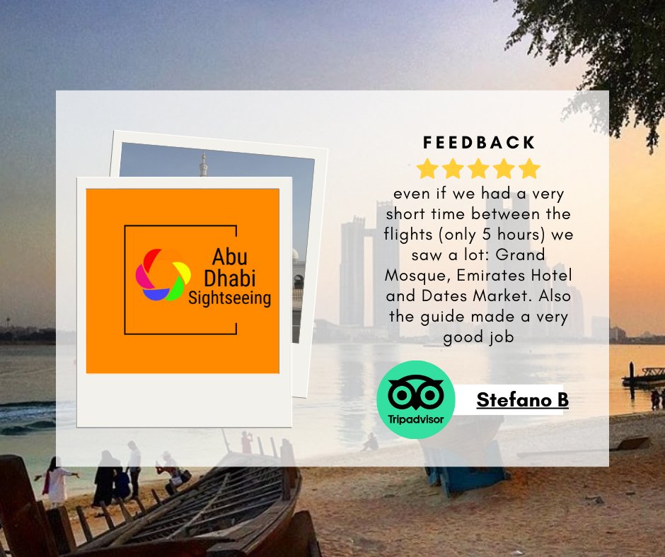 DGHolidays's tweet photo. With a wide collection of 20 different tours; Pick your preferred Abu Dhabi Stopover tour from our catalog. Check out now https://t.co/gbJzbmbspB
#VisitAbuDhabi #InAbuDhabi #TravelTuesday #Layover #Airports #AbuDhabiAirport https://t.co/Ajg2vevfON