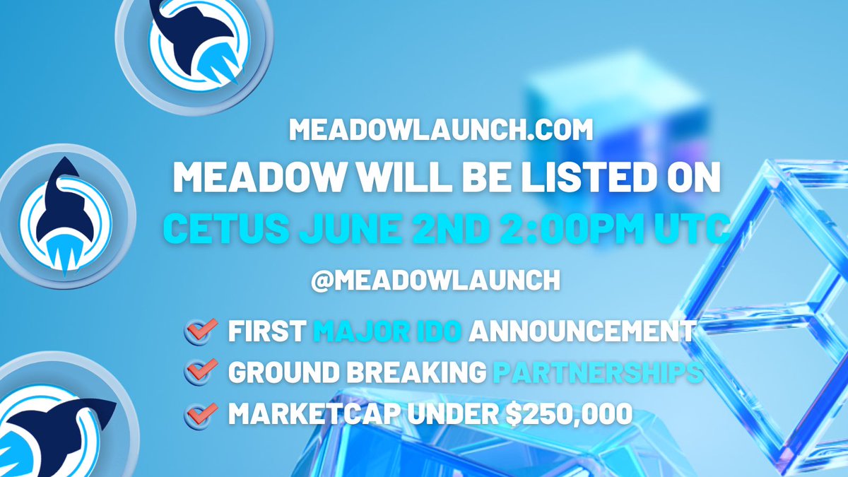 @meadowlaunch is a very bullish project 🚀
#suinetwork #launchpad #suiproject