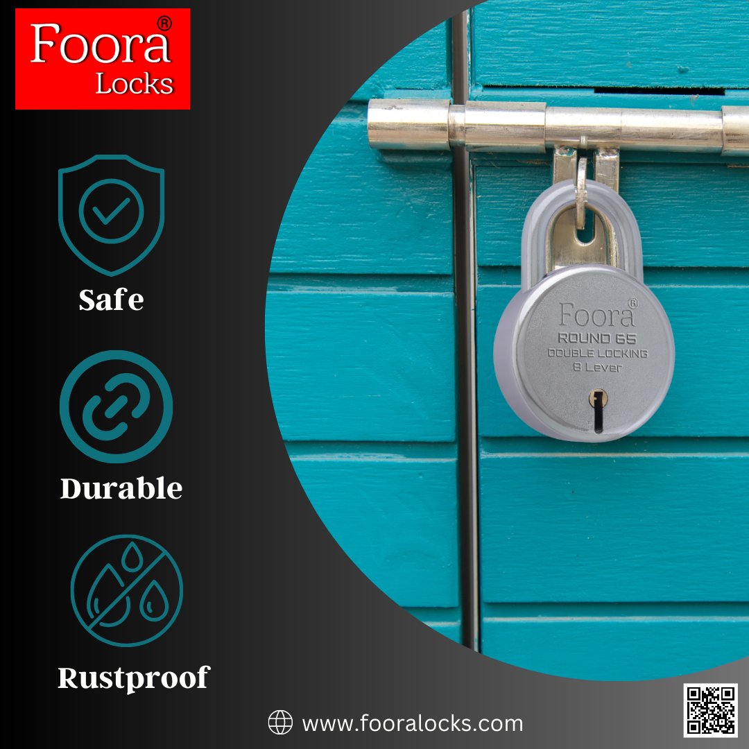 FooraLocks's tweet image. Foora Round 65 Double Locking 8 Lever comes with 5 keys

#lock #doorlock #shutterlock #padlock #lockandkey #lockwith5keys #buynow #amazon #flipkart #meesho