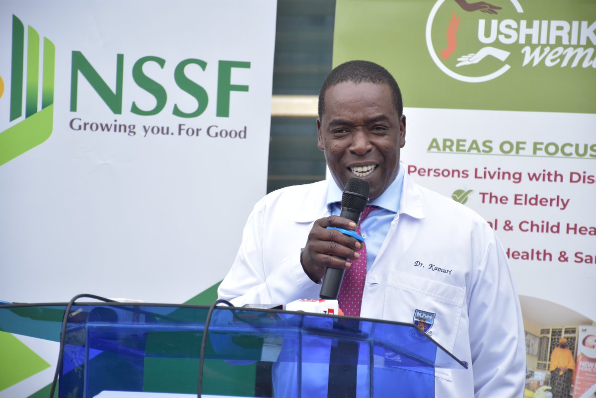 Ms. Catherine Ouma, Head of Marketing, representing NSSF CEO David Koross, at the Handing Over Ceremony of Sponsored Hospital Beds at Kenyatta National Hospital, as part of the Adopt-a-Bed Program. 

#NSSFKenya #LeavingNoOneBehind