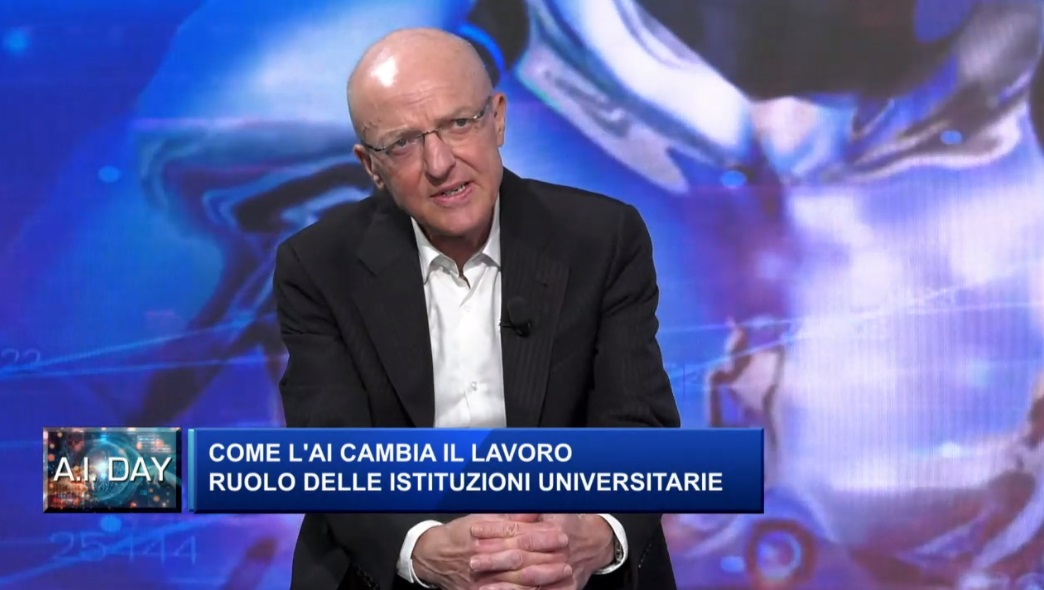 .<a href="/aledonetti/">Alessandro Donetti</a> (Docente <a href="/POLIMI_GSoM/">POLIMI GSoM</a>): «Fare previsioni dell'impatto delle AI sul mondo del lavoro in termini di produttività potrebbe essere fuorviante e sbagliato, perché non parliamo più di lavori manuali ma di lavori cognitivi». #AIday #intelligenzaartificiale