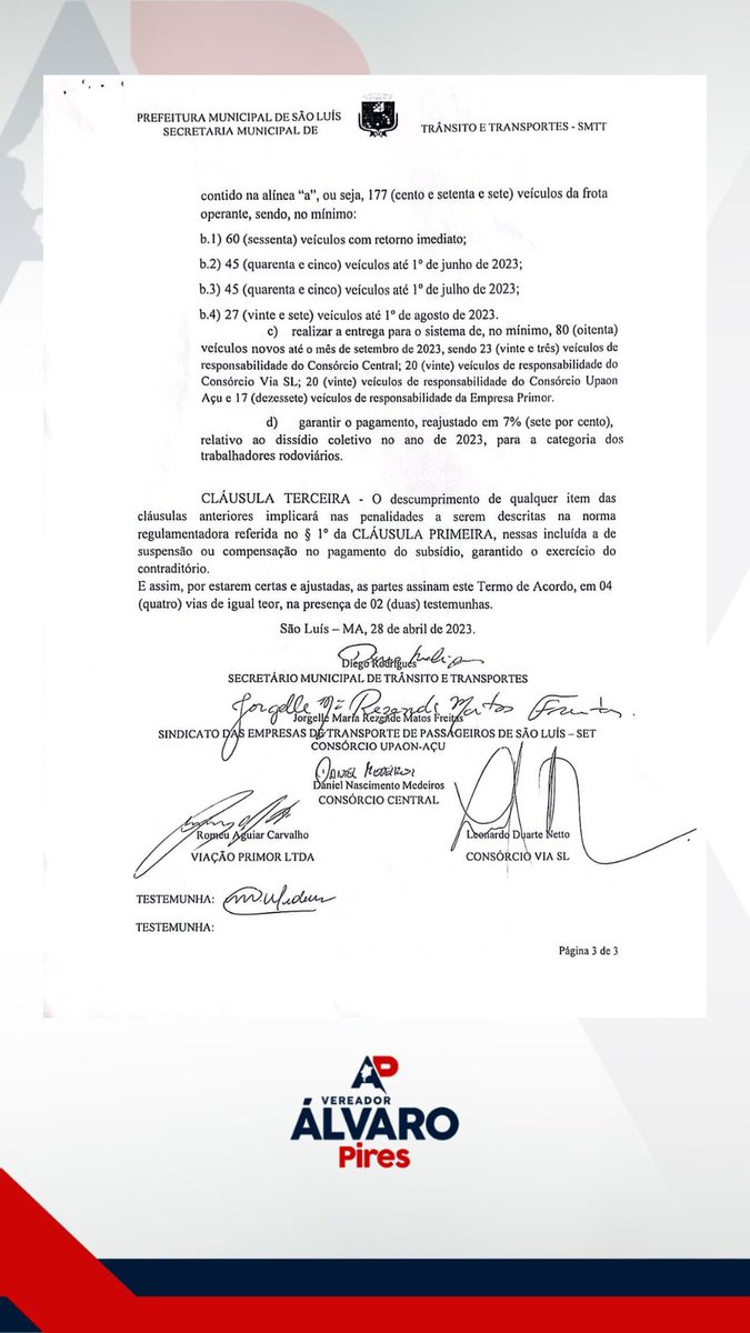 alvaropiresap's tweet photo. 📢 NOVO SISTEMA DE BILHETAGEM É RESULTADO DA CPI

A atualização do sistema de bilhetagem de São Luís é resultado dos encaminhamentos da CPI dos Transportes! 

🚌✨ #TransportePúblico #SãoLuís #Melhorias https://t.co/35wKy67bZj