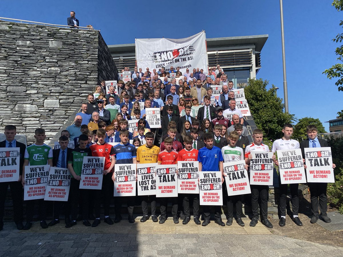 Many thanks to everyone who made themselves available for the Road Safety Day at the A5 public inquiry in Omagh today. #EnoughIsEnough