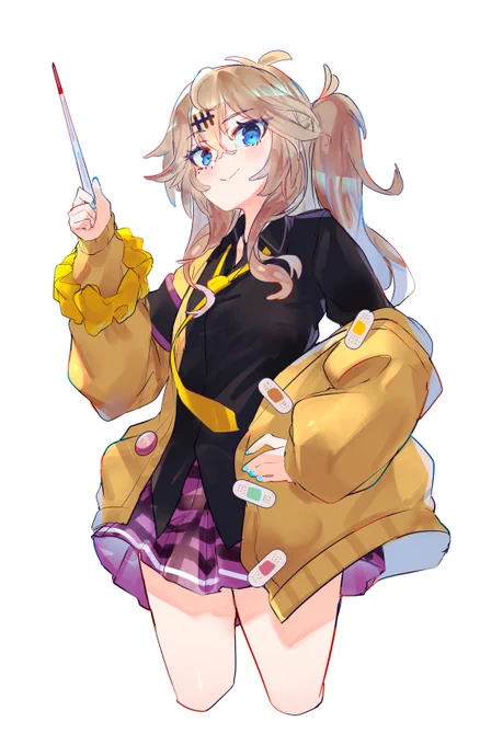 #春日部つむぎ #VOICEVOX  動画で使う用の立ち絵描いた～キャラデザホント好きです。