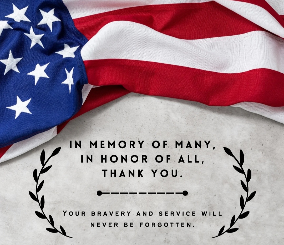 We Honor all who paid the ultimate cost of freedom