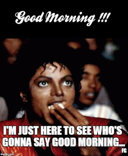 When the King of Pop tunes in to observe the morning greeting saga 🍿🌞

Can't help but get in on the 'Thriller'! 😂

#GoodMorningDrama #MichaelJackson #PopcornReady #TopOfDaMorning #TuesdayTip #TroyTalks #TroyTalksMoney #Thriller #Humor #DIAM23 #HowMoneyWorks #Funny