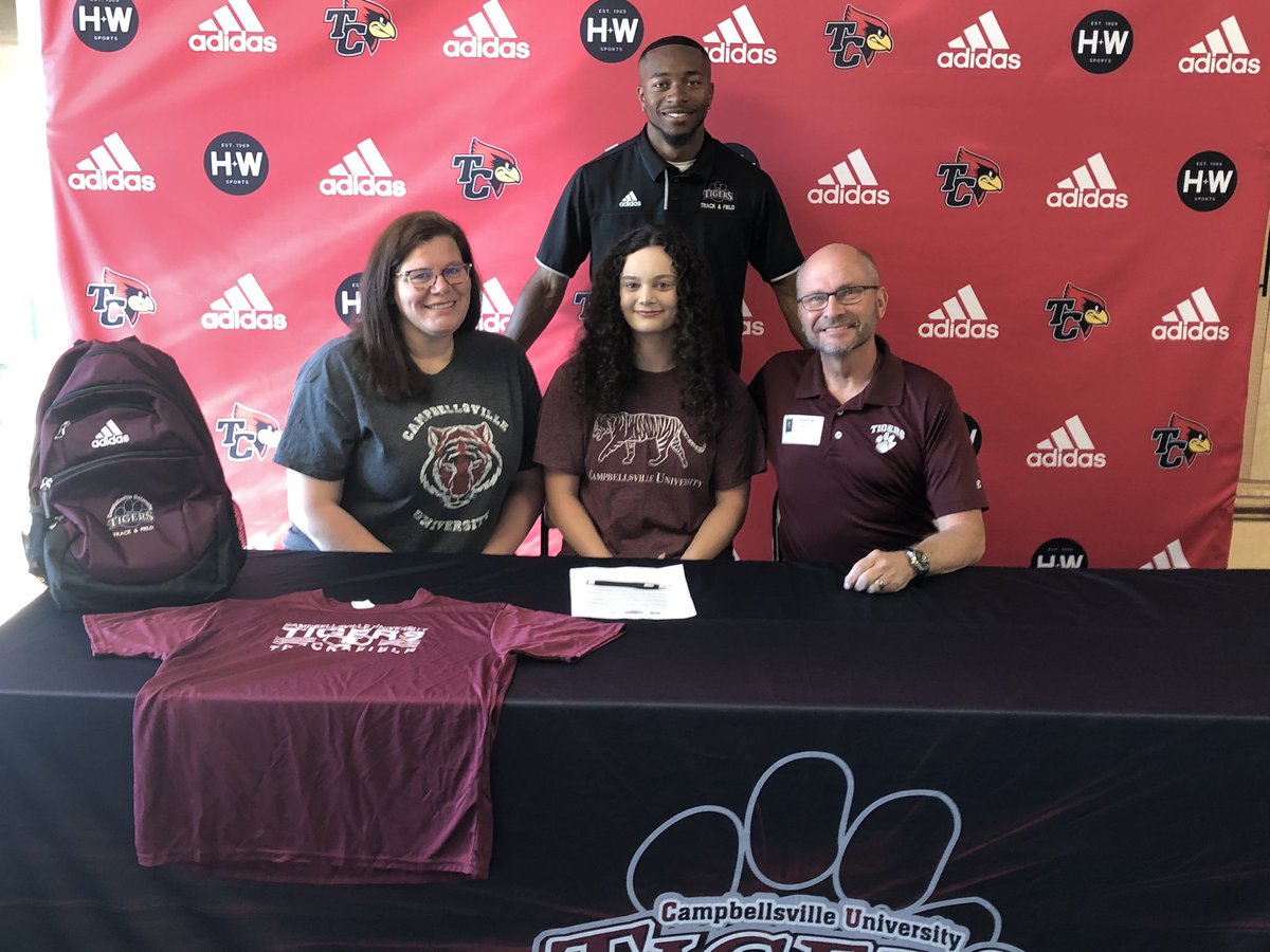 SportsTaylor's tweet photo. Congratulations to Layla Taylor on signing to continue her academic and athletic career at Campbellsville University. She will be a great addition to their Track & Field program. Great job, Layla. We are proud. #TCPride #TCTrack https://t.co/wasvA4M4eQ