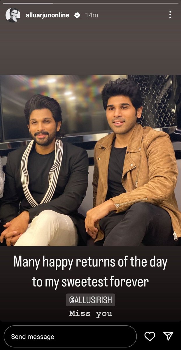 ratankmr6's tweet photo. Happy Birthday To You dear @AlluSirish  Anna. 

Have a block Buster year ahead 
All the best for #Buddy &amp; Upcoming future projects❤️

Best bday wishes from Annaiah IconStAAr @alluarjun  fans. ❣️

#TeamAAWarangal @AIAFA_Warangal @ratankmr6 

@imsarathchandra @TrendsAlluArjun https://t.co/PcQ3AkorHy