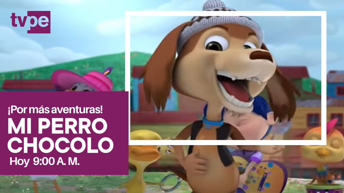 tvperupe's tweet photo. Diviértete con las aventuras del perro #Chocolo quien viene junto a Josefina, Lila, Monito, Pancho y todos los amigos de 1, 2, 3 ¡A jugar!
#LaSeñalQueNosUne https://t.co/5kDRbWUGlj