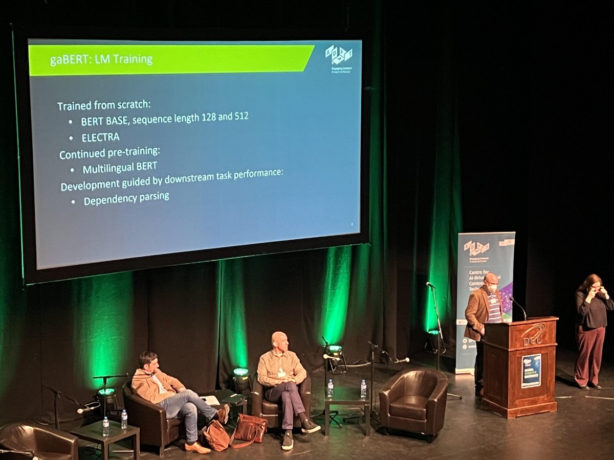 The ADAPT Centre (@adaptcentre) on Twitter photo Dr Joachim Wagner <a href="/Wjrgo/">Joachim Wagner</a> <a href="/DCU/">Dublin City University</a> joins the #ADAPTSciCon2023 knowledge sharing session including a discussion on gaBERT, an Irish Language Model #LLMs #ASC2023 #neurallanguagemodels #NLP Dr Joachim Wagner <a href="/Wjrgo/">Joachim Wagner</a> <a href="/DCU/">Dublin City University</a> joins the #ADAPTSciCon2023 knowledge sharing session including a discussion on gaBERT, an Irish Language Model #LLMs #ASC2023 #neurallanguagemodels #NLP