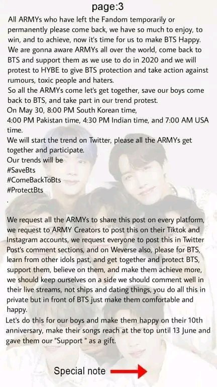 BD_BTS_armygirl's tweet photo. Bangtan Sonyeondan...! 💜🤍
Bangtan Army where are you...?
We need you for Protect our boys 🥺
#savebts
#comebacktobts
#protectbts
#HYBE
#BigHitProtectYourArtist 
#SaveBts
#ComeBackToBts
#ProtectBts
#PROTECTBTS   
  #PROTECTBTS
#STANDWITHBTS https://t.co/oCjn4JBAQj