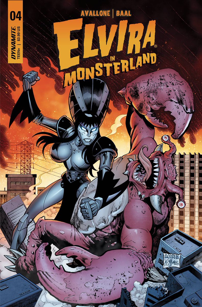 davedrawsgood's tweet image. Check out this cover to ELVIRA IN MONSTERLAND #4, pencils by me, inks my @inkmachine and color by @WalterP09958394!