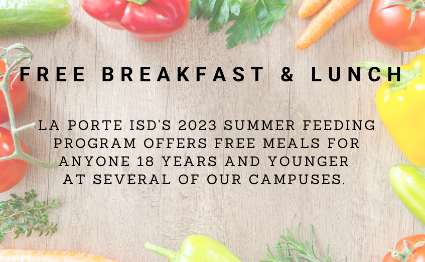 lpisd's tweet image. Please help us spread the word about the free, nutritious meals that we are serving at several campuses this summer. Here's the schedule tinyurl.com/33bkbuyp