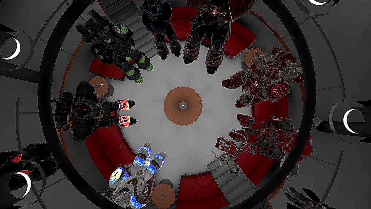 CommunityUga's tweet image. The UGA Imperium is made up of 5 factions.. The Emperors Anvils.. The Ember Stars.. The Shackled ones, The Mechanicus.. and The Blood Knights.. 

5 CHAPTERS! #warhammer40k #VRChat