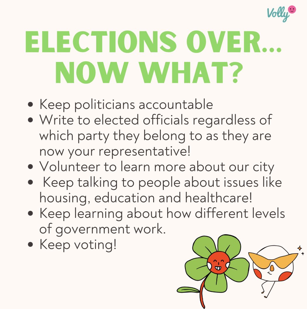 Being an engaged citizen doesn’t end at the polls! We now have 4 years to tell our elected officials what we need and how we expect them to govern. We will keep going! #yyc #calgary