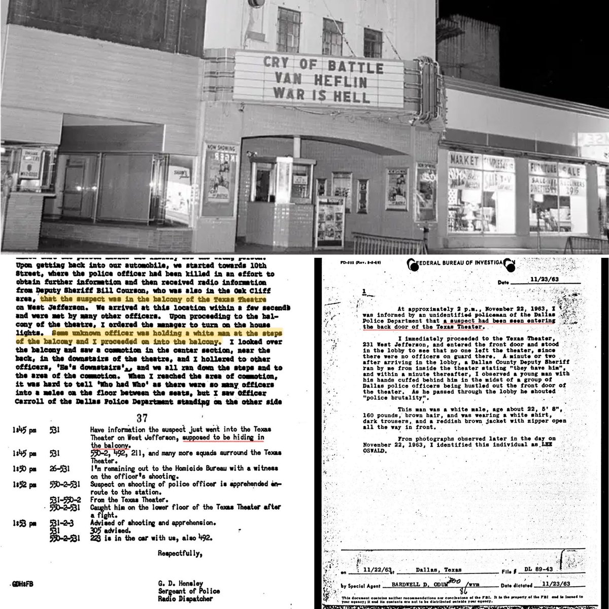 The JFK Files on Twitter "According to Dallas Police, Oswald was