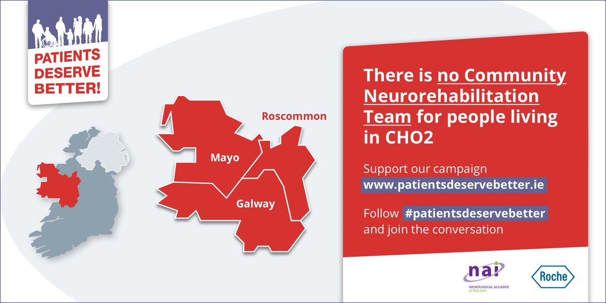 Croí Heart & Stroke (@croiheartstroke) on Twitter photo Croí are delighted to support <a href="/naiireland/">Neurological Alliance of Ireland</a> #PatientsDeserveBetter Campaign today in support for community neurorehabilitation teams to be put in place in Galway, Mayo & Roscommon and welcome commitment from Minister Anne Rabbitte to have teams in place by the end of the year. Croí are delighted to support <a href="/naiireland/">Neurological Alliance of Ireland</a> #PatientsDeserveBetter Campaign today in support for community neurorehabilitation teams to be put in place in Galway, Mayo & Roscommon and welcome commitment from Minister Anne Rabbitte to have teams in place by the end of the year.