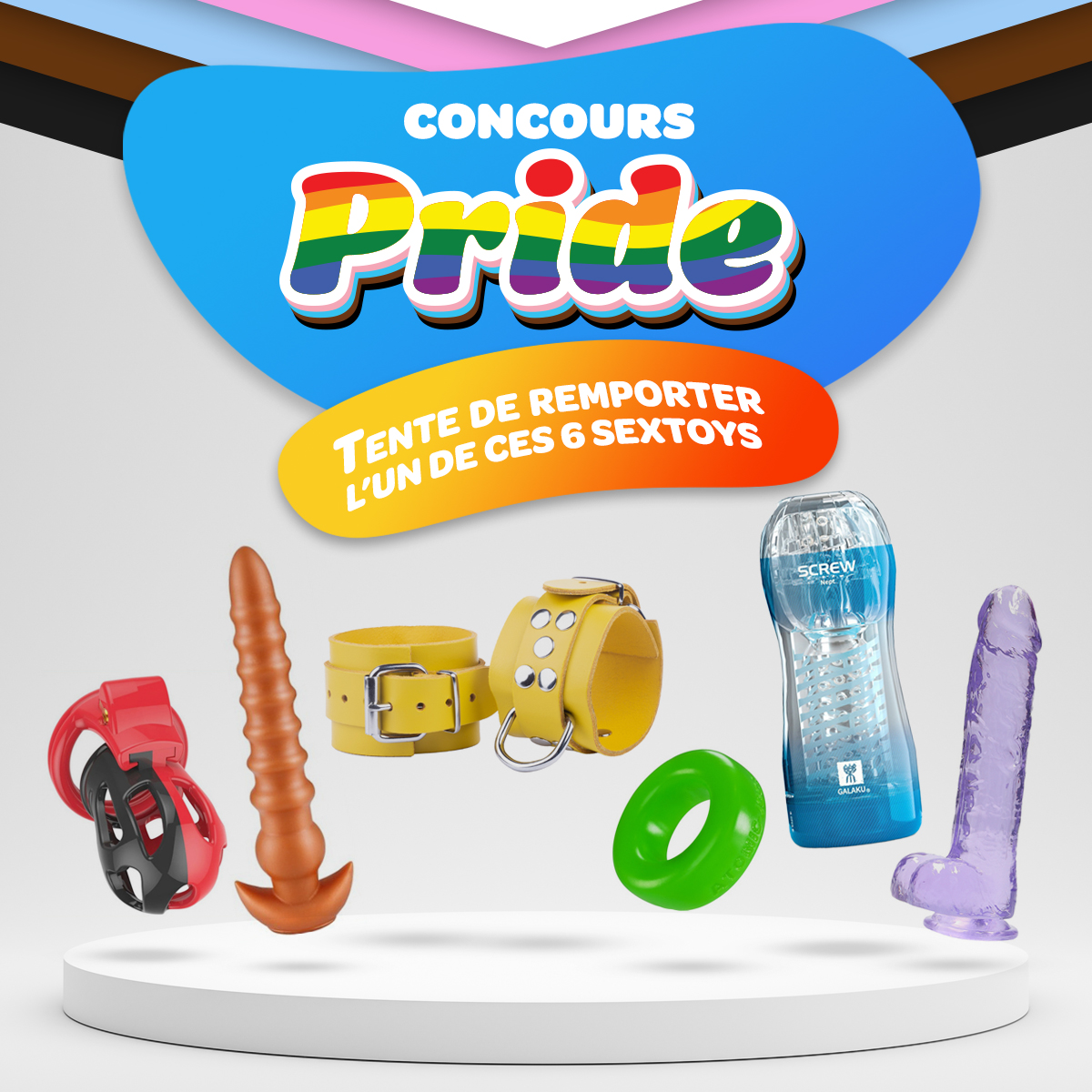 BoyStoreFR's tweet photo. 🏳️‍🌈 CONCOURS PRIDE

Plutôt gode ou cockring ? Tente de remporter l'un des six articles mis en jeux. Pour participer :
1⃣ Commente avec la couleur de l'article que tu aimerais gagner
2⃣ RT ce tweet

👉 TAS des 6 gagnants le : 15/06/2023
🔽 Détails des articles en commentaire https://t.co/nf0HTEOenS