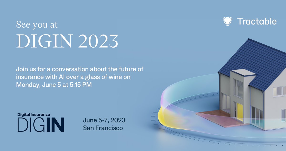 Headed to San Francisco next week for the 2023 DIGIN conference? We'll be there hosting a Wine Down session where you can ask us all of your burning questions about the future of insurance with #AI.