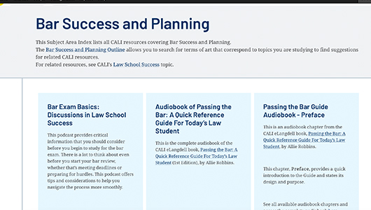 caliorg's tweet photo. The CALI Lessons for Bar Success and Planning are an effective resource in helping #lawstudents tackle the bar exam confidently. https://t.co/UEYc7zbD1Y #barprep #barexam #lawschool @AASELaw @allierobbins #3Ls #futurelawyers #barexamprep #barexamtips https://t.co/W1YgEWiAH4