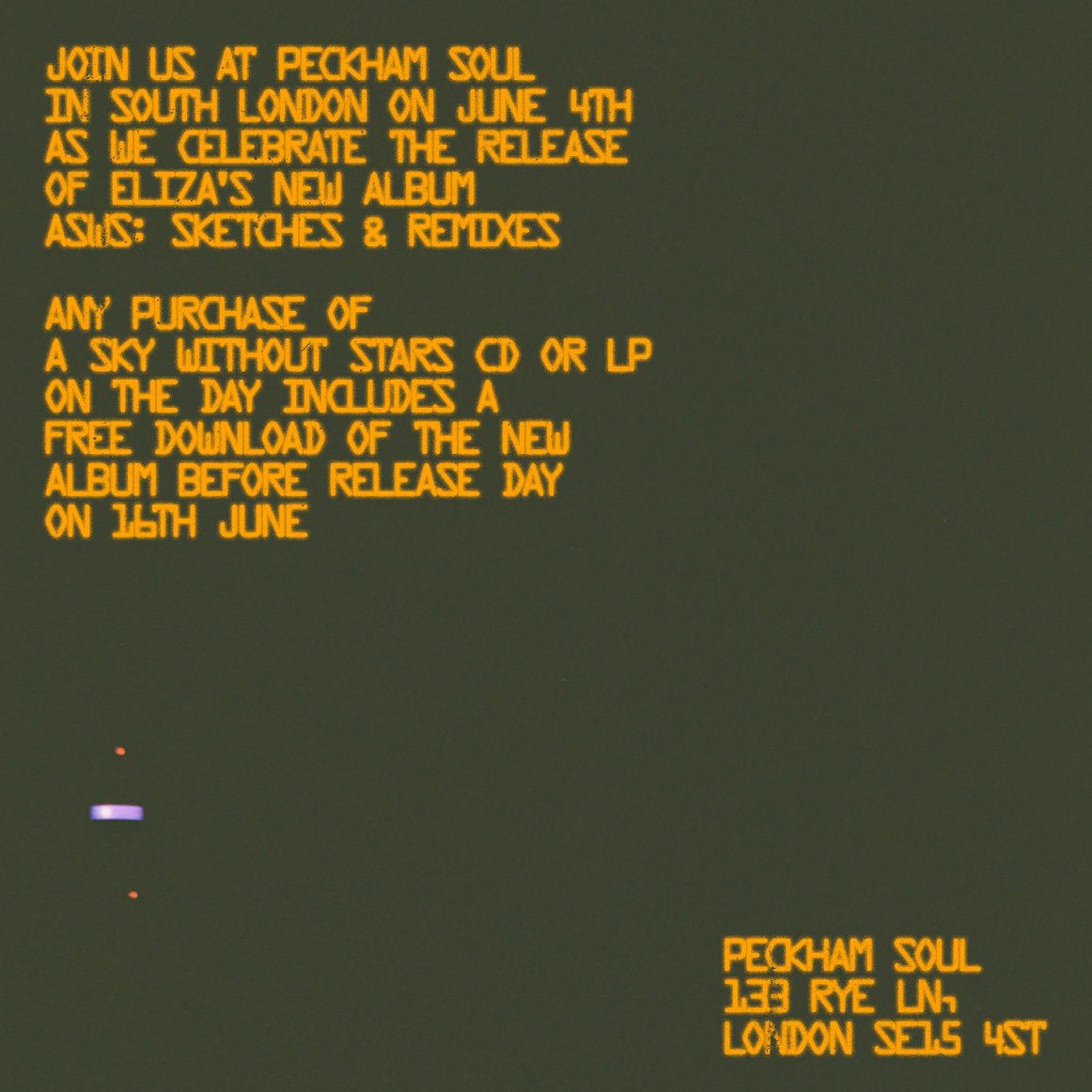 elizalovechild's tweet image. South London!  Come vibe with us on June 4th! Celebrating the release of ASWS: Sketches &amp;amp; Remixes. Tickets are FREE - get your here &amp;gt;&amp;gt;&amp;gt; eventbrite.co.uk/e/eliza-asws-s…