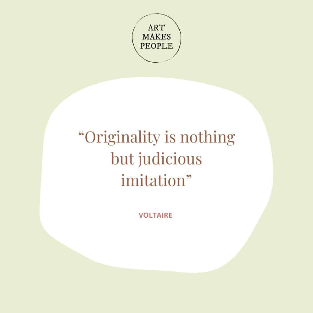 'Originality is nothing but judicious imitation.' - Voltaire #Creativity4Ed #21stCenturySkills #education #eduleaders #creativity #leadership #innovation #quote