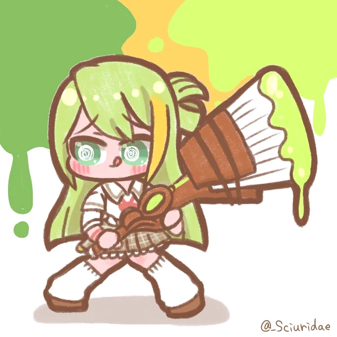 スプラトゥーンのホクサイ×アリナ先輩