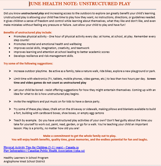 Check out the great tips from the Healthy Learners in School Program.