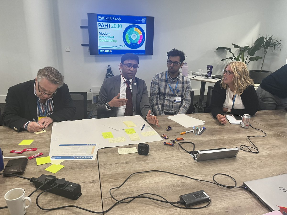 Today we had the opportunity to support Team Gastroenterology (<a href="/TeamSCCHCG/">Team Surgery and Critical Care</a>) move their clinical strategy to delivery. Inspiring areas of change, such as… one stop clinics, collaboration with Primary &amp; Public Health to diagnose cancer earlier &amp; workforce development 👏👏👏