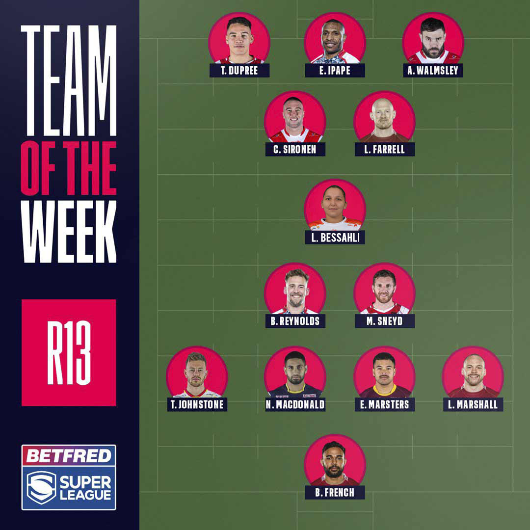 𝑻𝒆𝒂𝒎 𝒐𝒇 𝒕𝒉𝒆 𝑾𝒆𝒆𝒌
Si même la <a href="/SuperLeague/">Betfred Super League</a>  s'y met !
Leïla Bessahli a été nommée dans l'équipe type de cette 13ème journée de Super League après sa prestation folle en finale du Championnat de France <a href="/FFRXIII/">Fédération Française de Rugby XIII</a>  📷