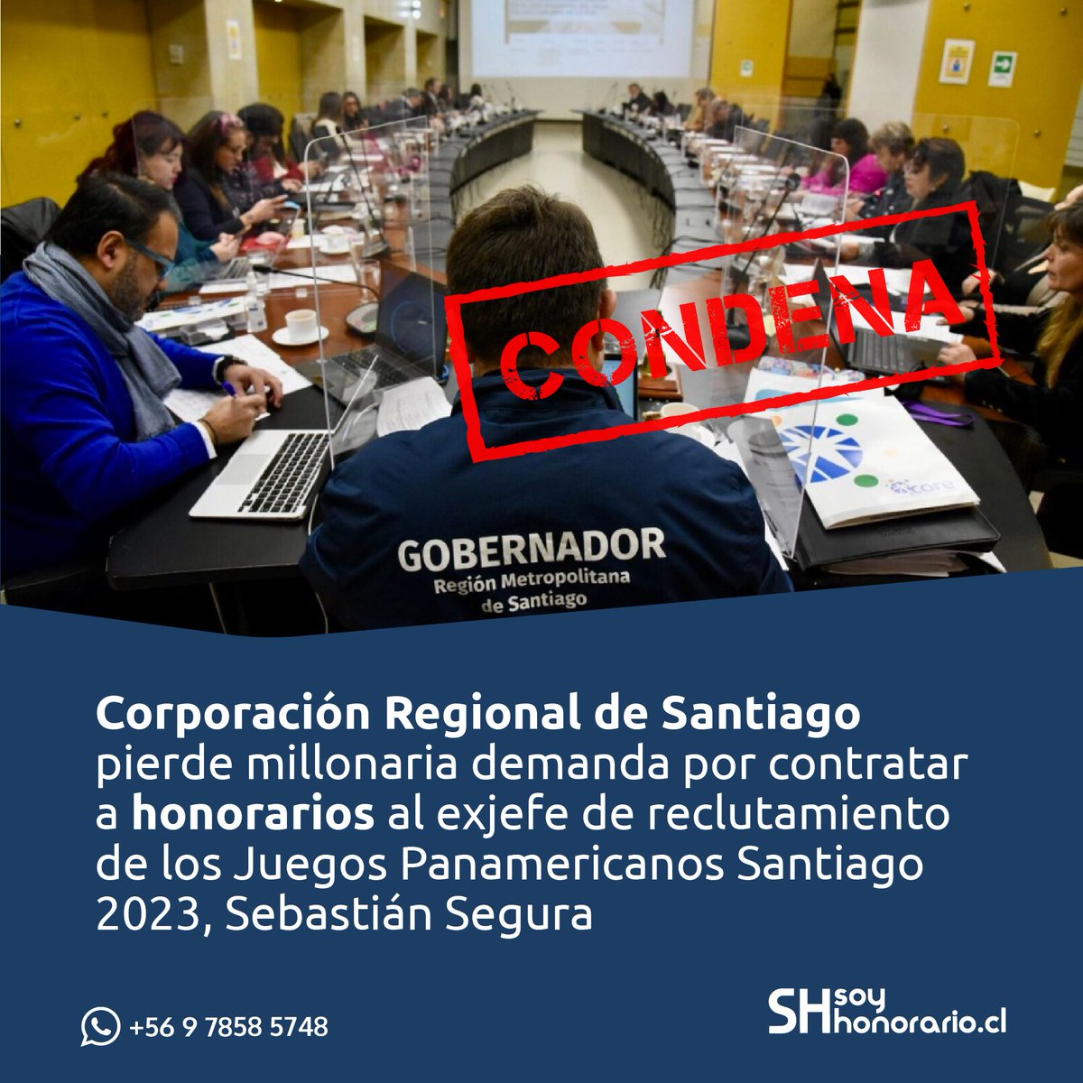 Lo destinaron a labores permanentes, con jornada y jefatura. O sea, encubrieron la relación laboral bajo la falta fachada de prestador independiente. La demanda fue ganada por el equipo de <a href="/soyhonorariocl/">Soyhonorario.cl</a>: bit.ly/3Bn4E3b <a href="/corpo_rm/">Corporación Regional de Santiago</a> @GobiernoRM <a href="/orrego/">Claudio Orrego L.</a>