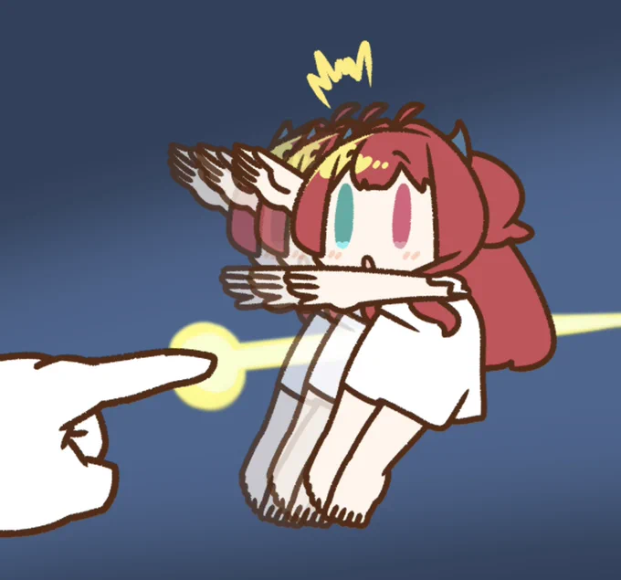 避けるロアちゃん  ロアちゃんのゲームの回避能力は見てて凄いなて思うことがあるけど、もしかしてあらゆる攻撃を避けるため修行とかしてたりする? いつしかロアちゃん先生として教えてもらいたいね ロアちゃんがどんな時でも良い回避ができるように〜  今日のご飯 ウィンナーと目玉焼き  #ロアート