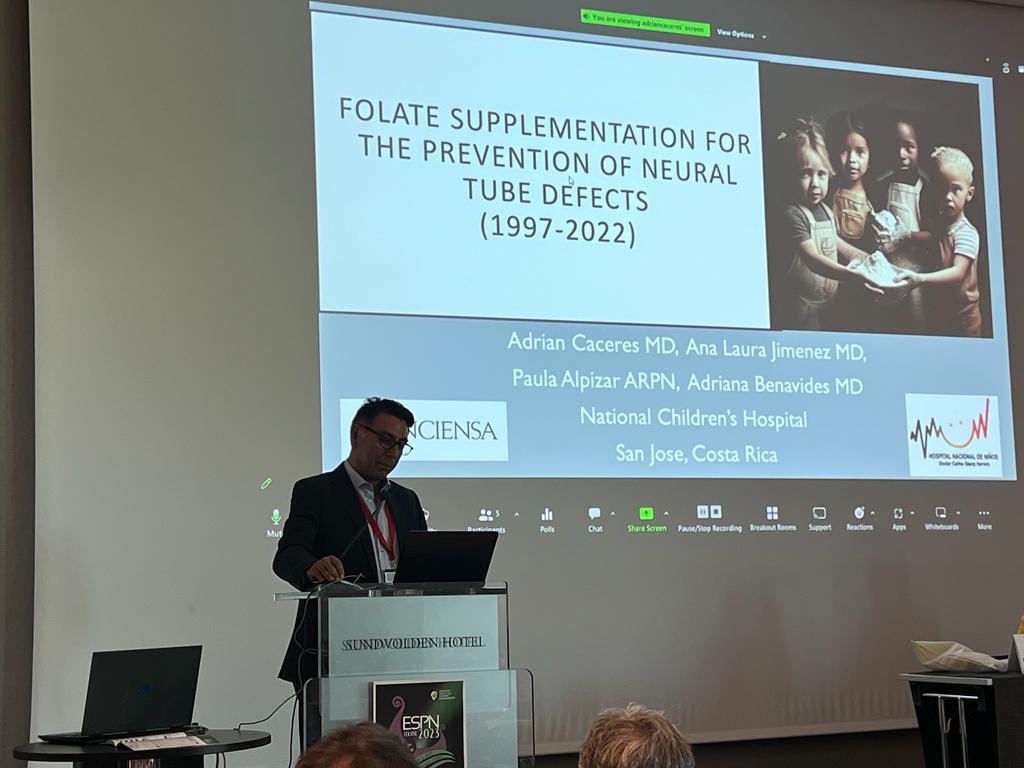 Delivering the message on folic acid fortification to the European Association of Pediatric Neurosurgery .. the ultimate frontier in the developed world! #@GAPSBIF #asolanped #abvotes ispneurosurgery