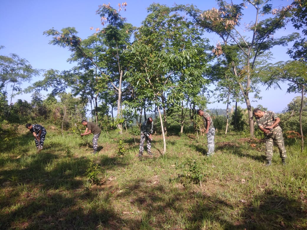 C/173 bn CRPF carried out cleanliness drive under 'Mission LiFE'(Lifestyle for Environment) at Out post Khensa , Mokokchung, Nagaland.