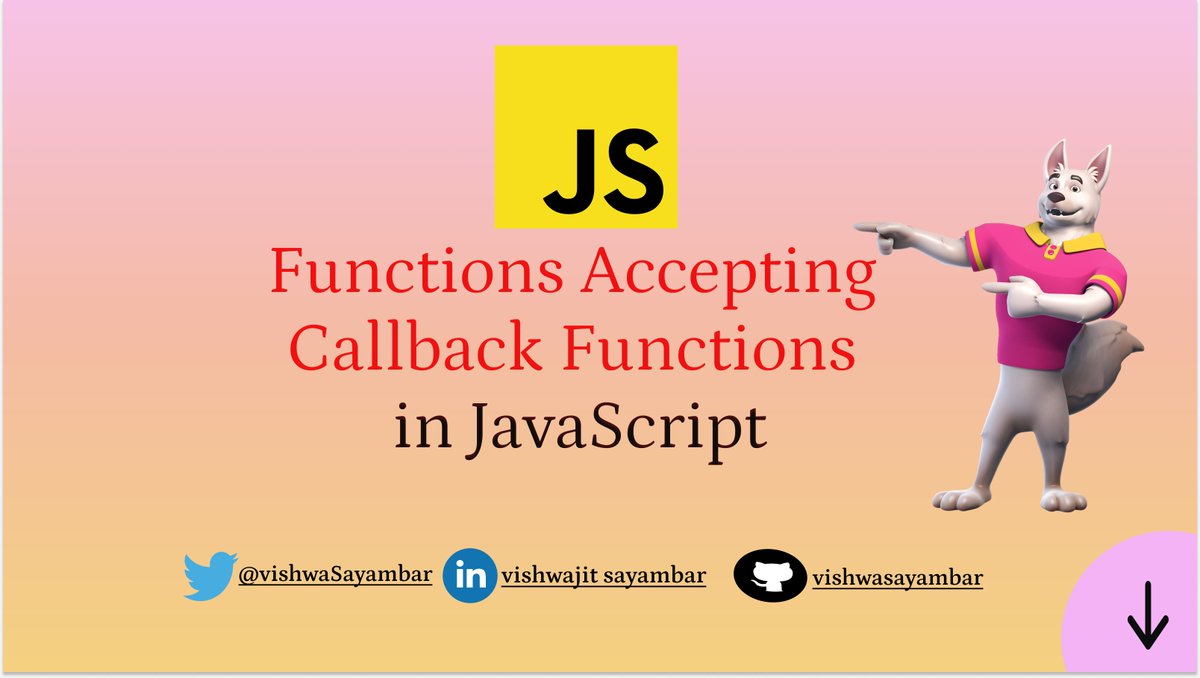 Day60/#100DaysOfCode challenge,

Let's see Functions Accepting Callback Functions in JavaScript
🧵Thread--

#100DaysOfCode #100daysofcoding #100daysofcodechallenge #javascript