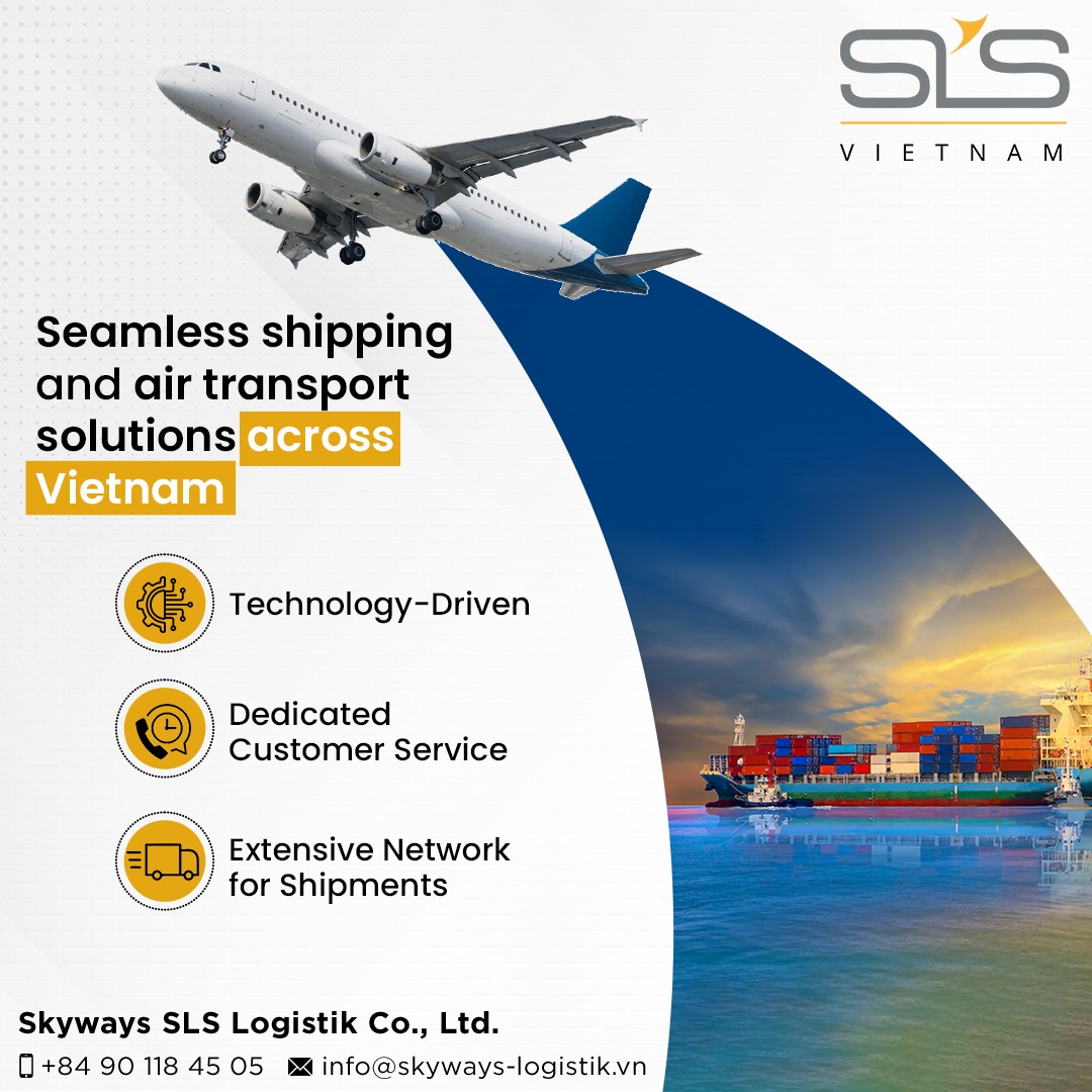 Our seamless shipping and air transport solutions pave the way for efficient logistics, ensuring your goods reach their destinations swiftly and securely. 

#MovingWithYou #Skywaysvietnam #SkywaysLogistik #LogisticsServices #logisticsmanagement #logisticspartner