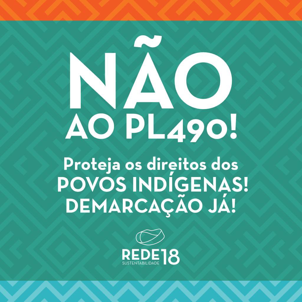REDE_18's tweet photo. É hora amplificar nossas vozes na luta pela proteção das terras indígenas e pela defesa de um Brasil mais justo e sustentável. Vamos resistir ao PL 490 e promover a valorização e o respeito às comunidades indígenas.

Proteja os povos indígena! Diga NÃO ao PL 490!

#PL490NÃO https://t.co/AFQbR7vQ5j