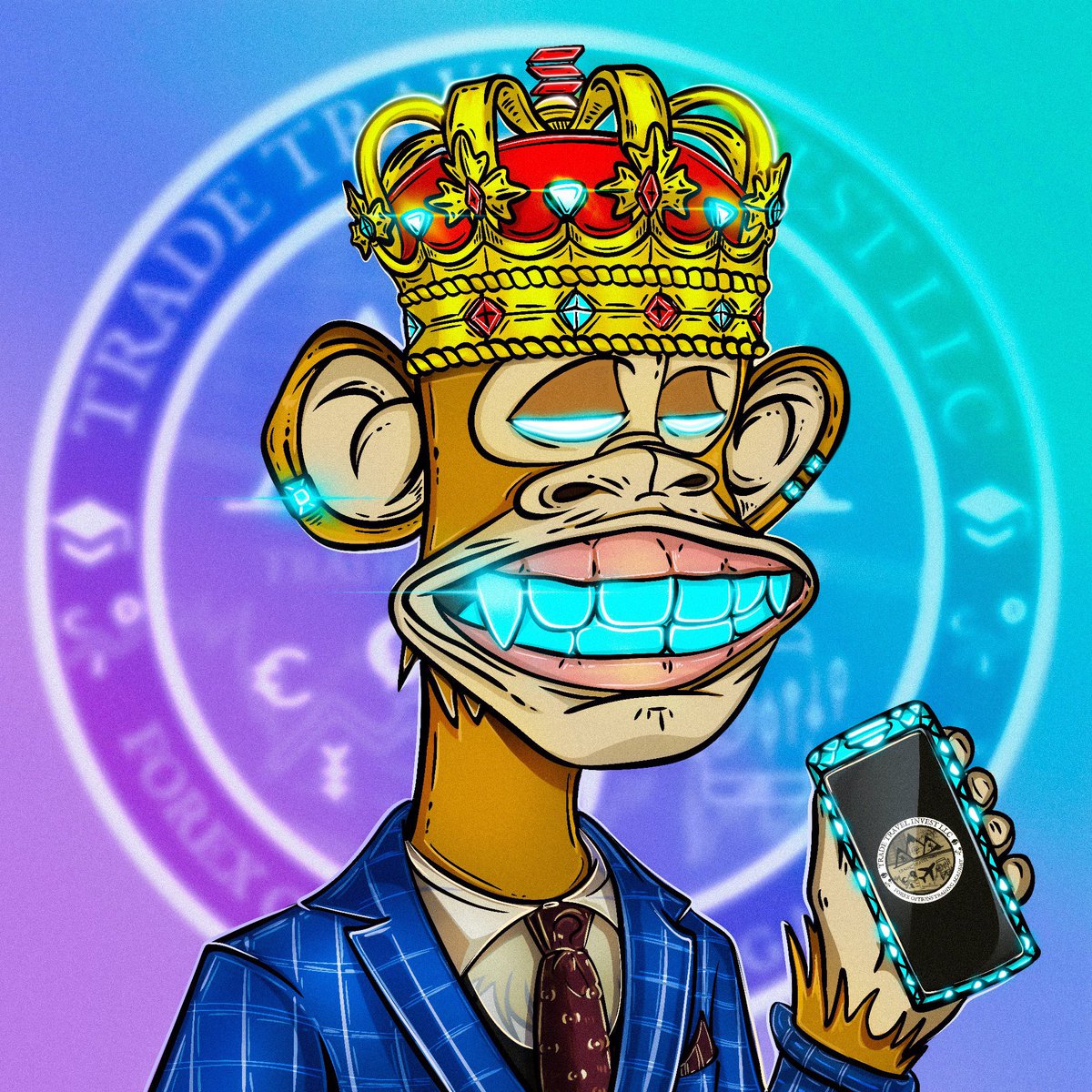 New PFP! KING DIAMOND DAZE 💎 
1/1 art from <a href="/BoredApeSolClub/">Bored Ape Solana Club</a> shout out to <a href="/batzyyyyyy/">BATZY</a> for putting his time into this! 🔥
