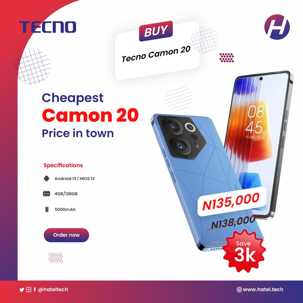 hateltech's tweet photo. Life is too short to not capture all your awesome memories. 😍🤳

Especially when you have a phone with a good camera and storage specs of 64/32 MP and 8/ 256GB. 

Get your #TECNOCamon20Series at the most affordable price from us today! 

#hatelphones #TECNOCamon20 #buynow https://t.co/AnTdS4xwr4